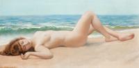 Godward, John William - Nude on the Beach